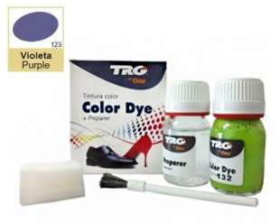 Глянцевая краска для кожи и обуви + очиститель Trg Color Dye Double