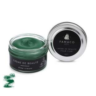 Крем для обуви зеленый 391 Famaco Creme De Beaute, 50 мл фото 58739