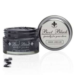 Крем для обуви темно серый 072 Boot Black Shoe Cream, 55 мл фото 94538