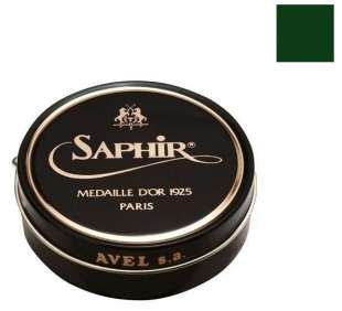 Темно-зеленая полировочная паста для обуви Saphir Medaille d’Or Pate De Luxe, 50 мл фото 95973