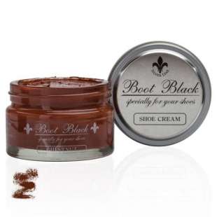Крем для обуви коричневый 313 Boot Black Shoe Cream, 55 мл фото 62491