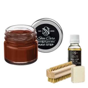 Набор для ухода за обувью из замши и нубука бренди MAVI STEP Aurora Kit фото 106402