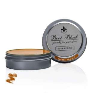 Паста светло-коричневая для полировки обуви Boot Black Shoe Polish фото 62528