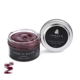 Крем для обуви бордовый 347 Famaco Creme De Beaute, 50 мл фото 58651