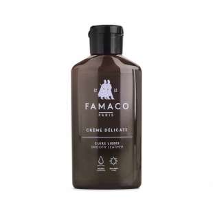 Деликатный светло-желтовато-коричневый крем для обуви Famaco Creme Delicate, 125 мл фото 59887