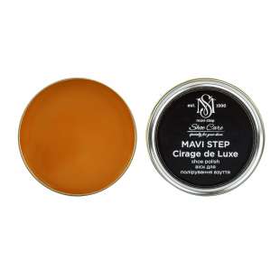 Воск для обуви светло-коричневый MAVI STEP Cirage de Luxe, 25 мл