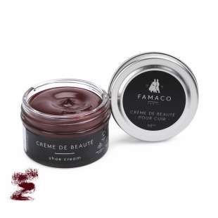 Крем для обуви бордовый 346 Famaco Creme De Beaute, 50 мл фото 58646