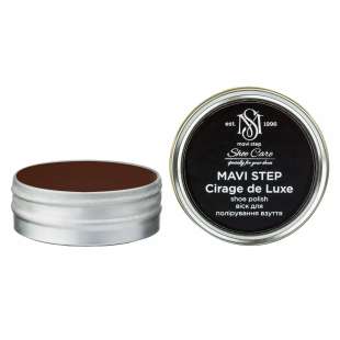 Воск для обуви темно-коричневый MAVI STEP Cirage de Luxe, 25 мл