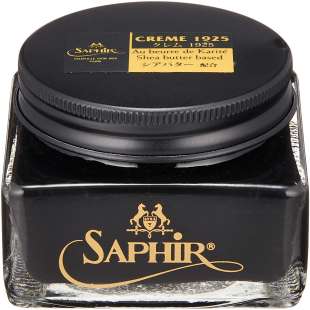 Крем для обуви черный Saphir Medaille d'Or Shoe Polish Pommadier, 75 мл фото 96071