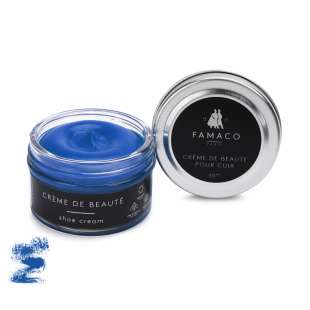 Крем для обуви синий 356 Famaco Creme De Beaute, 50 мл фото 58665