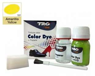 Глянцевая краска для кожи и обуви + очиститель Trg Color Dye Double
