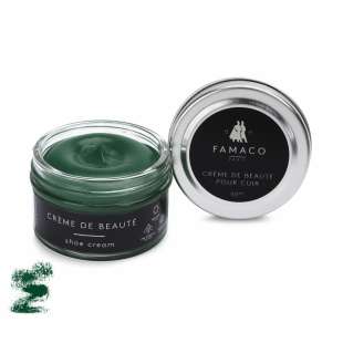 Крем для обуви зелёный 349 Famaco Creme De Beaute, 50 мл фото 58653