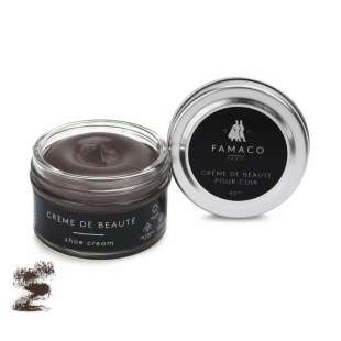 Крем для обуви темно коричневый 367 Famaco Creme De Beaute, 50 мл фото 58688