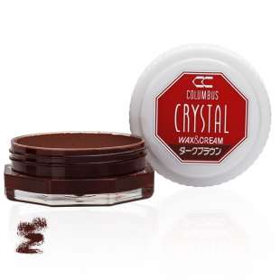Воск для обуви темно коричневый 044 Columbus Crystal Wax&Cream, 35 мл фото 94408