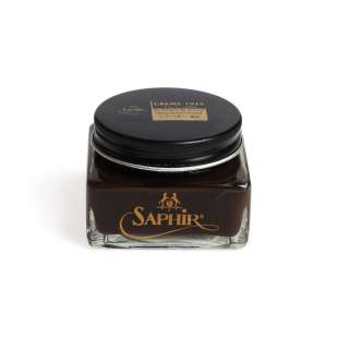  Крем для обуви темно коричневый Saphir Medaille d'Or Shoe Polish Pommadier, 75 мл фото 96077