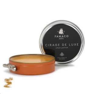 Воск для обуви желто-коричневый Famaco Cirage De Luxe, 100 мл фото 59073