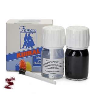 Краска для кожи бордовая Famaco Kit Teinture Liquide, 30 мл. фото 60246