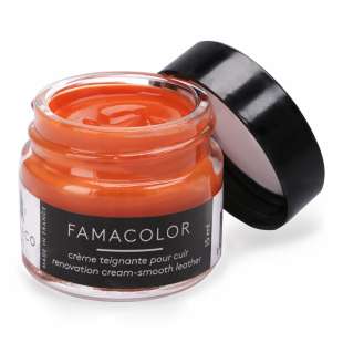 Оранжевая жидкая кожа для кожаных изделий Famaco Famacolor, 15 мл фото 94564